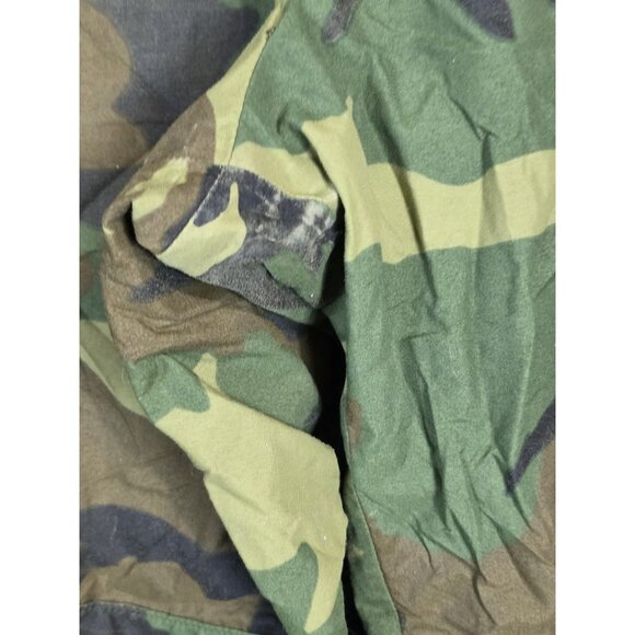 Vintage US Military ECWCS Trousers Mens Small Regular Woodland Camo PTFE 80s - Picture 2 of 16